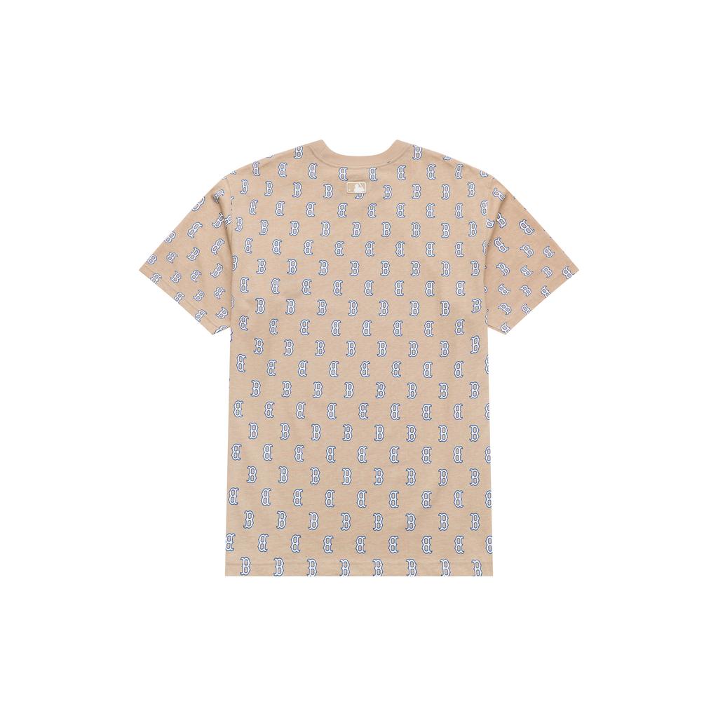 New MLB Boston Red Sox T Shirt Unisex Light Sand Brown 3ATSM1133-43SAL