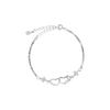 Heart-to-heart Love Bracelet Women's Korean Niche Temperament Versatile Ins Style Design Sense Jewelry Women