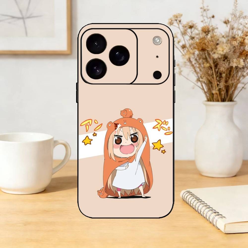 Mimouto!Umaru-Chan Phone Case Silicone Black Soft For IPhone 17,16,15,14,13,12,11,SE,Plus Pro Max