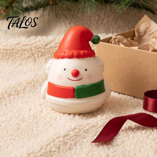 Durable Squeeze Toys Christmas Snowman Toy, Stress Relief Cute Fidget Birthday Gifts for Kids Figurine, Stocking Stuffer Party Favor, Gift Boys Girls