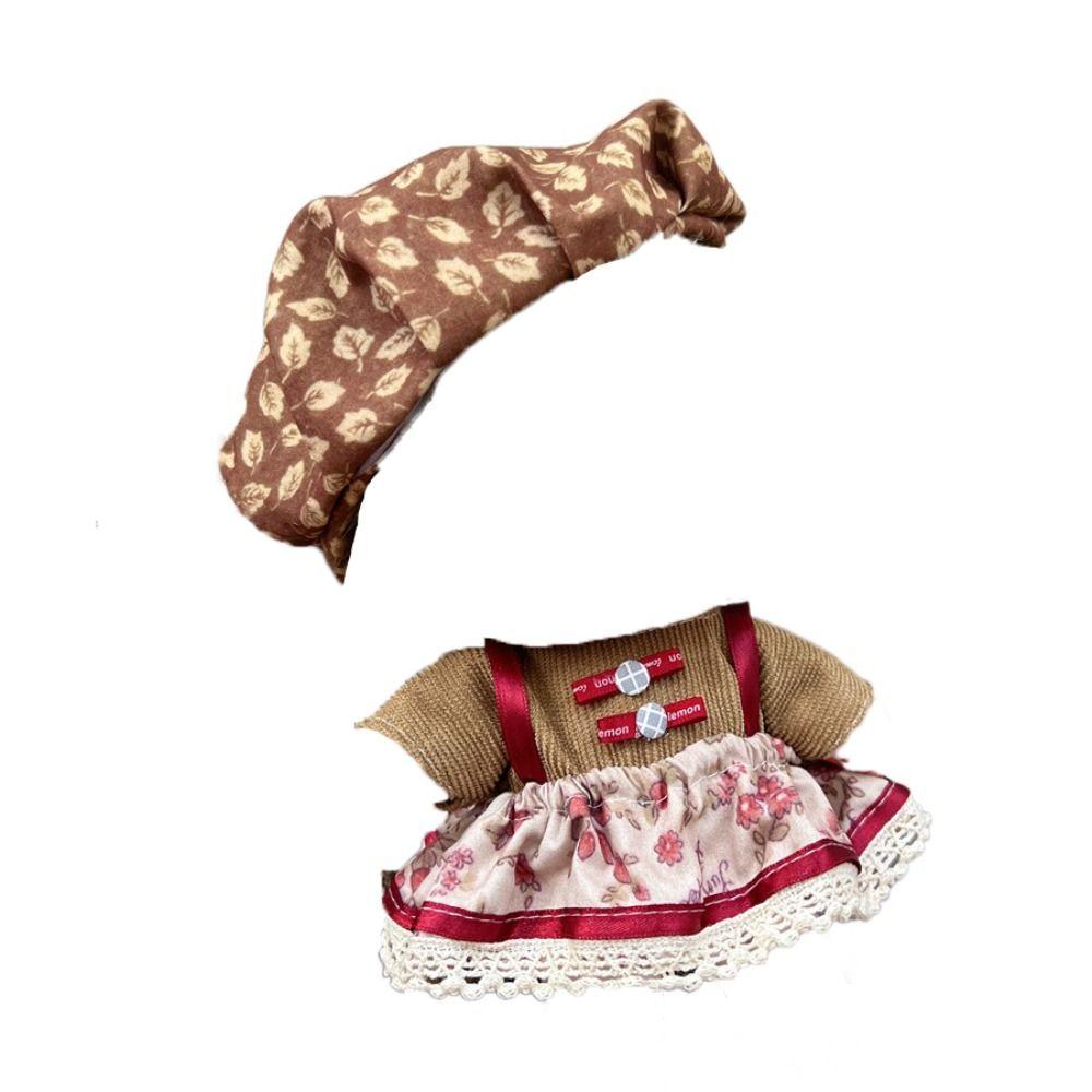 Princess Skirt 20cm Cotton Doll Dress Academic Style Plush Doll Clothes Doll Accessories