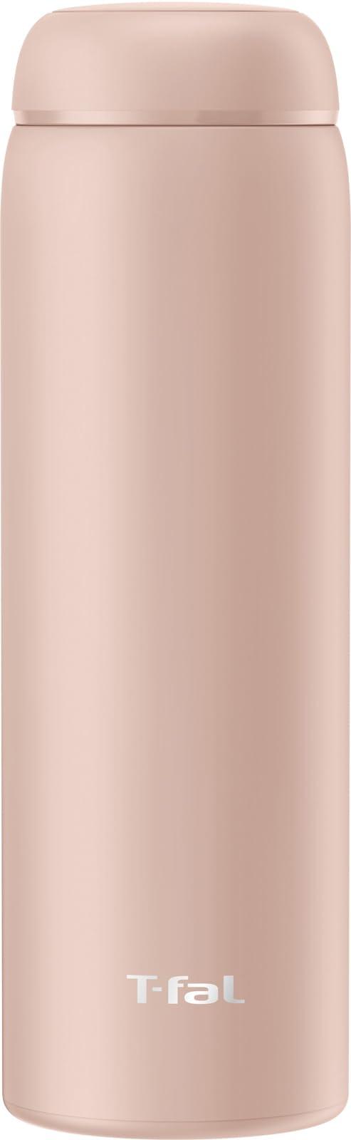

Stainless Steel Water with Tea Screw Easy to Pink N37302 T-fal Slim Mug Bottle, 450ml, Insulated, Strainer, Top, Clean, Beige, бежевий