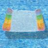 Inflatable Pool Hammock Float PVC Water Hammock Lounge 4 in 1 Saddle Lounge Chair Drifter Lake Beach Float Lounger for Summer Water Fun