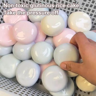 2Pcs Shapeable Stress Ball Toy Anxiety Relief Squeeze Ball Sensory Toy Kids Teens Adults Portable Soft TPR Colorful Ball Pinch Fidget Toy