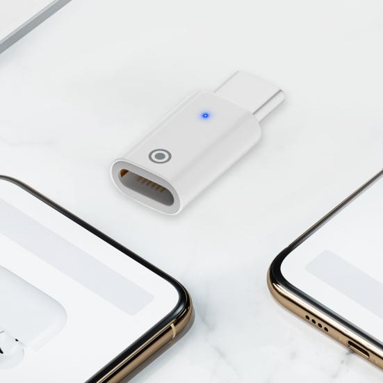 Charger Connector with Play Quick Charging Indicator Plug USB-C Male To Female Charging