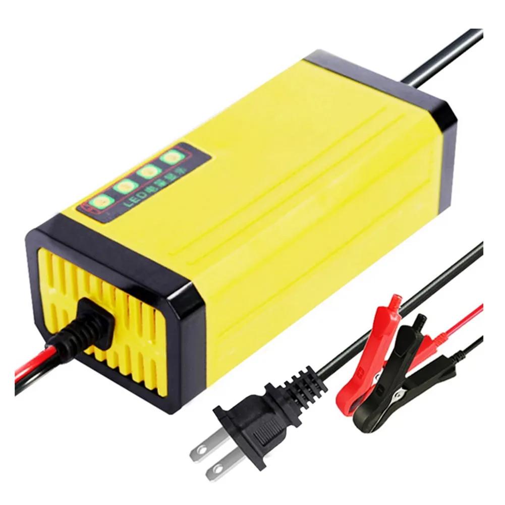 12V 2A LCD Display Smart Charger for 12V Motorcycle Car Battery Fully Automatic Charging Adapter Lead Acid Gel Charger 110V 220V
