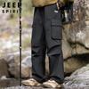 JEEP SPIRIT Men's Loose Straight Cargo Pants