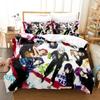 K Project Mikoto Suoh No Blood! No Bone! No Ash! Bedding Set Cartoon Anime Three-piece Set Adult Kid Bedroom Duvet Cover Sets
