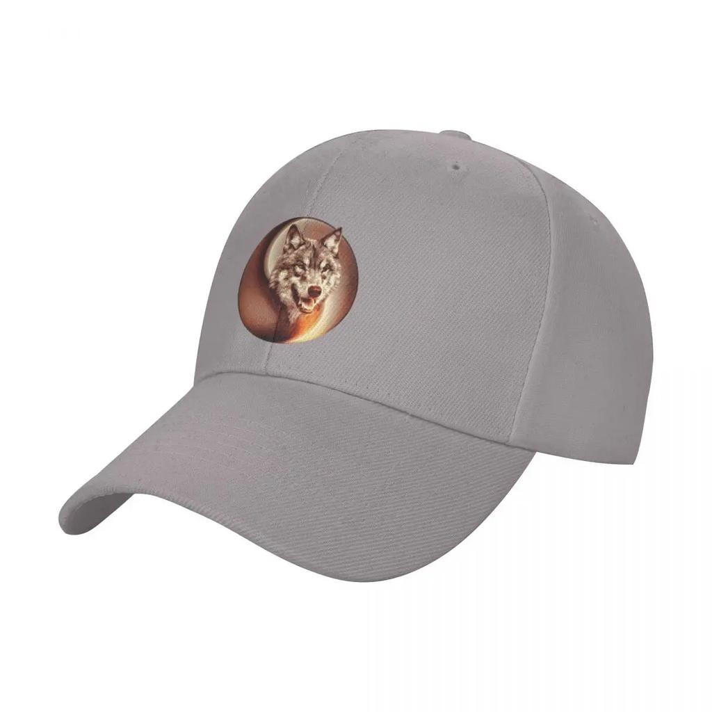 Yin Yang Wolf Baseball Cap Bobble Hat GentleUnisex Hat Luxury Hat Big Size Caps For Unisex Womens