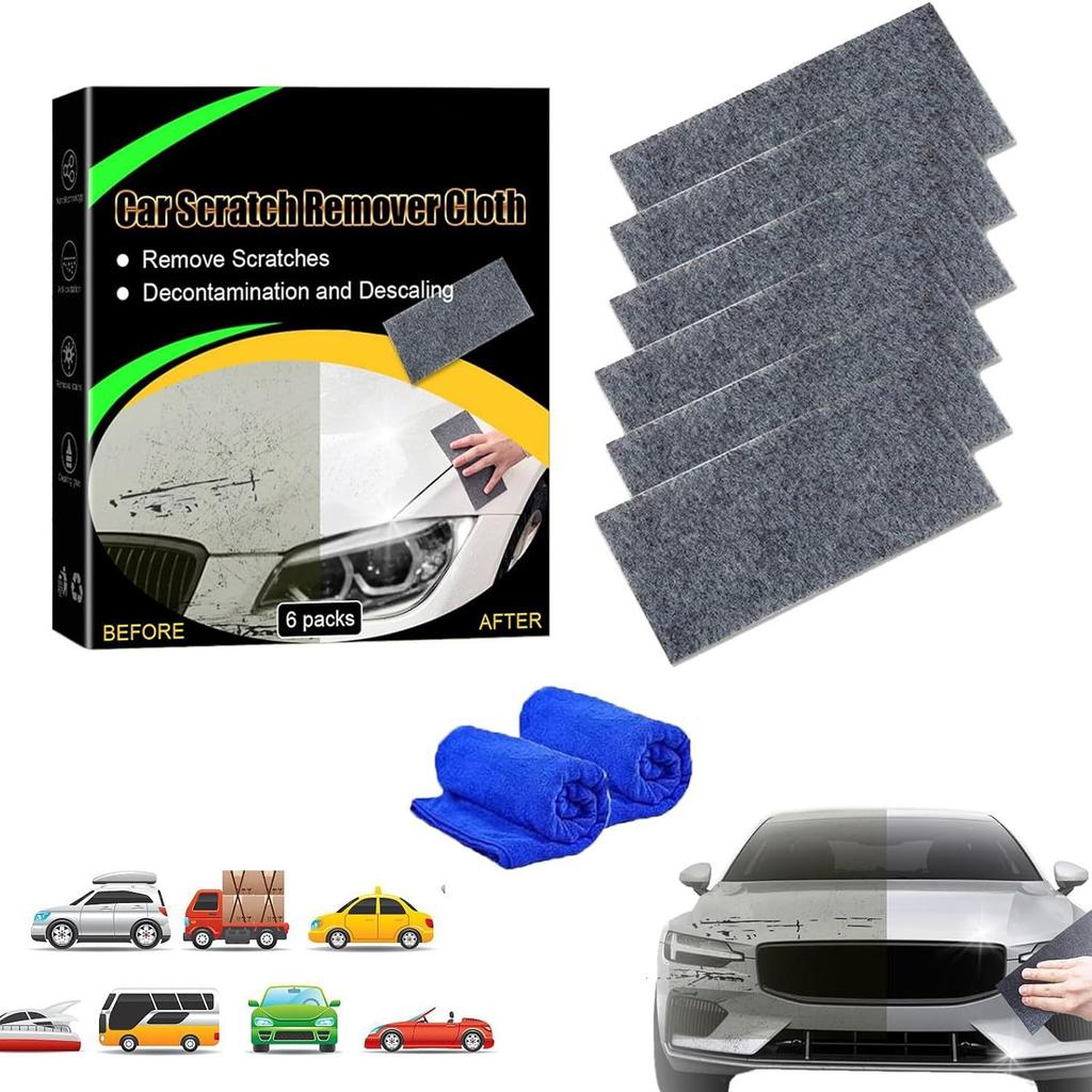 Car Scratch Cleaner Cloth Scratch Repair Cloth Nano Flash Cloth Car Paint Deep Scratch Repair Nano Glitter Fabric Car Polish