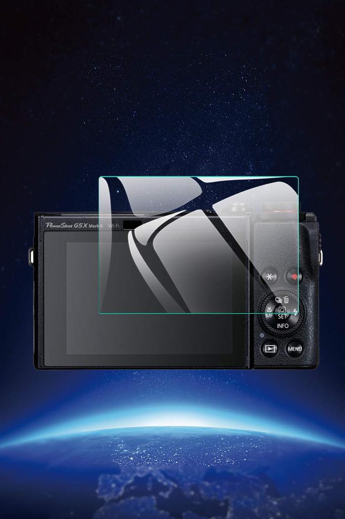 EternalStars Camera Screen Protector with 9H Full for Canon PowerShot G5 X Mark II 3-Piece Hardness, Coverage,