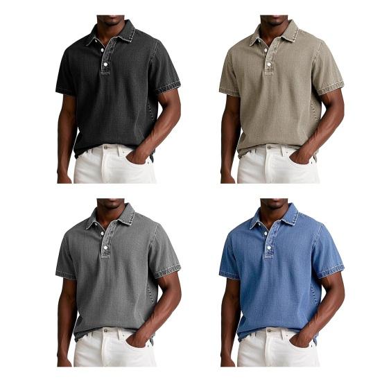Men's Tops Soft Breathable Polyester Casual Regular Fit Summer Shirt for Daily Life Parties Beachwear Travel Stylish