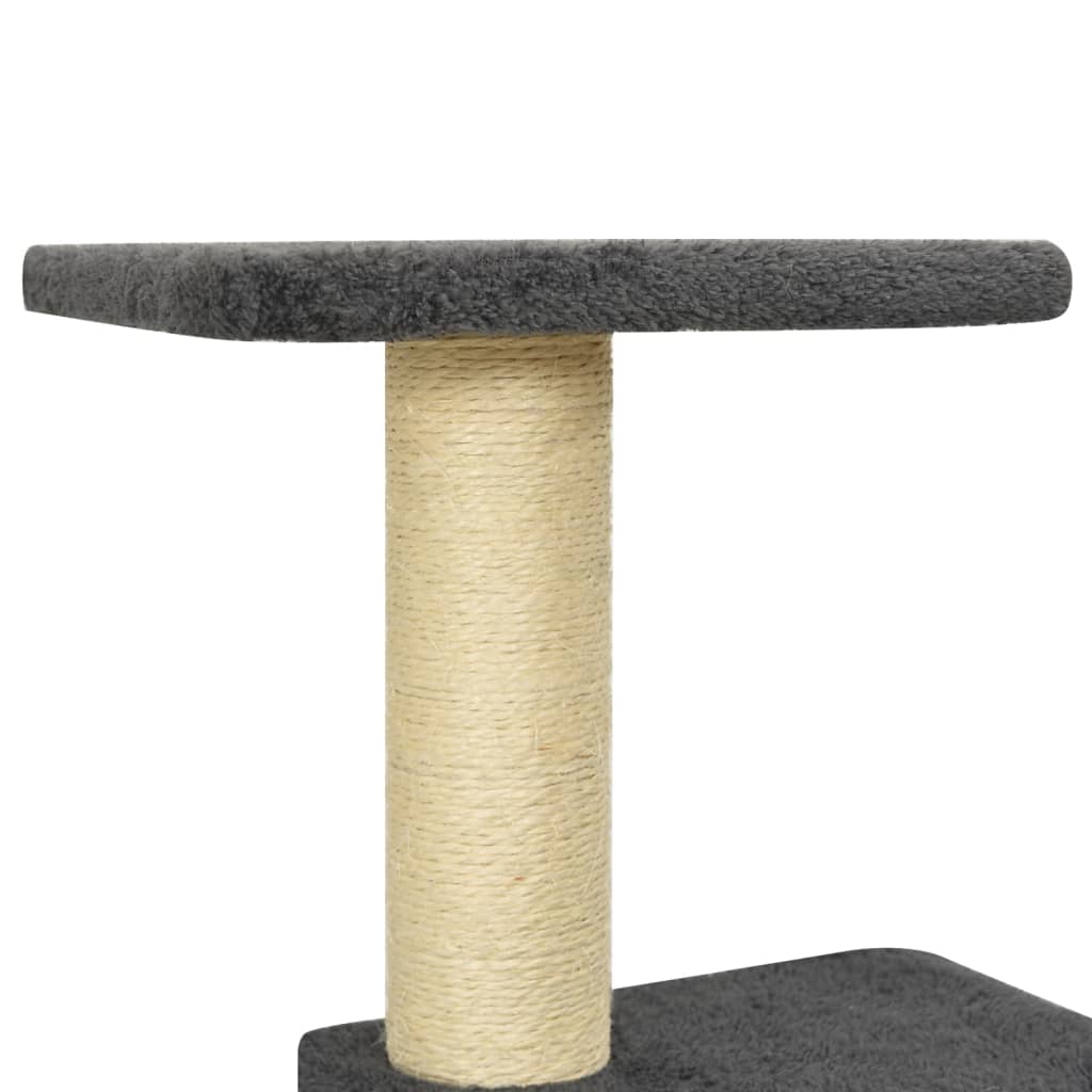 Scratching Post with Sisal Scratching Posts Dark Grey 118.5 Cm