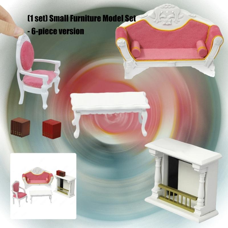 Handcrafts Doll House Miniature Furniture Set For Kids Creative Pretend Play And Craft Model Project Landscape Accessory