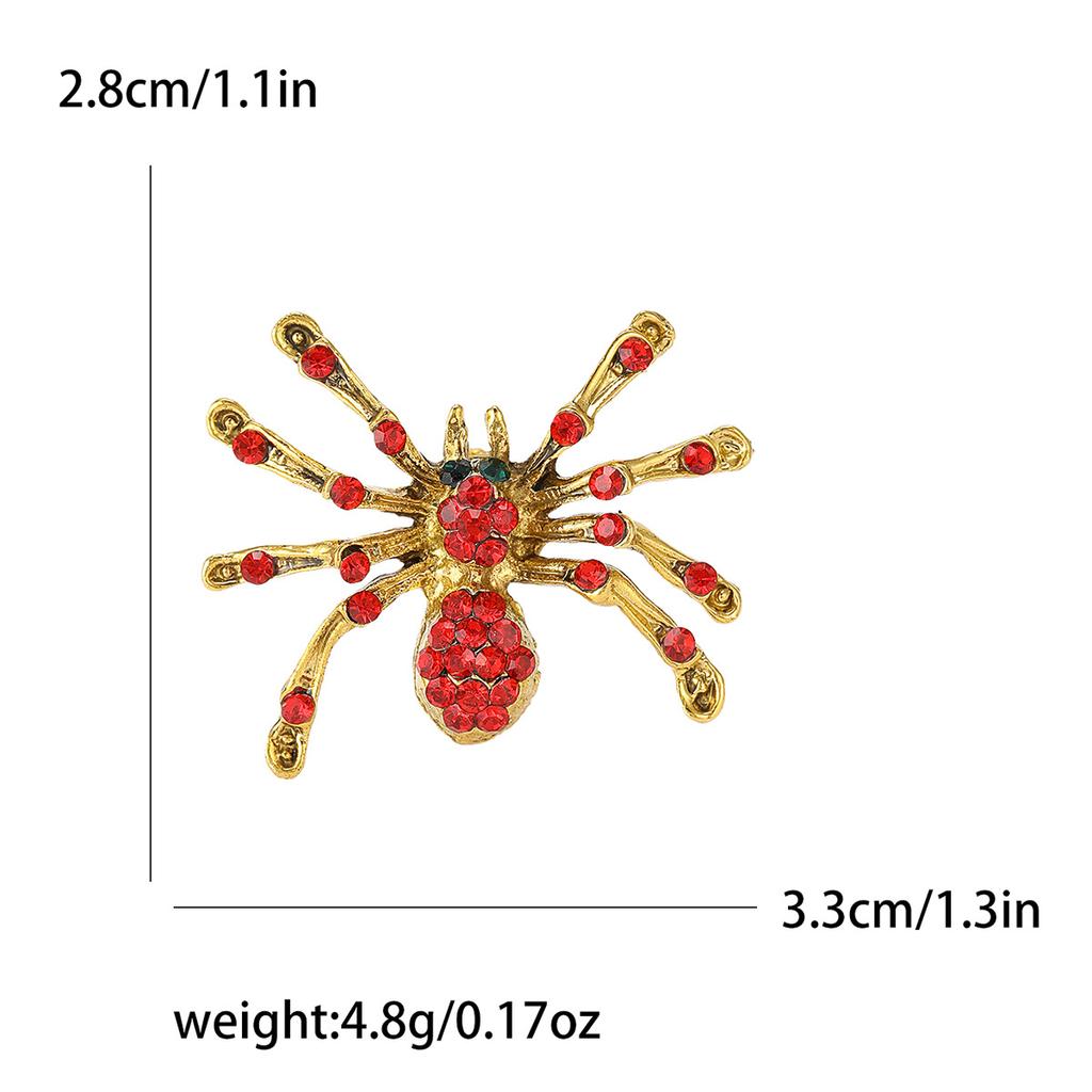 Wind Diamond Spider Animal Brooch, Fashionable Personalized Coat, Suit And Clothing Accessories Factory