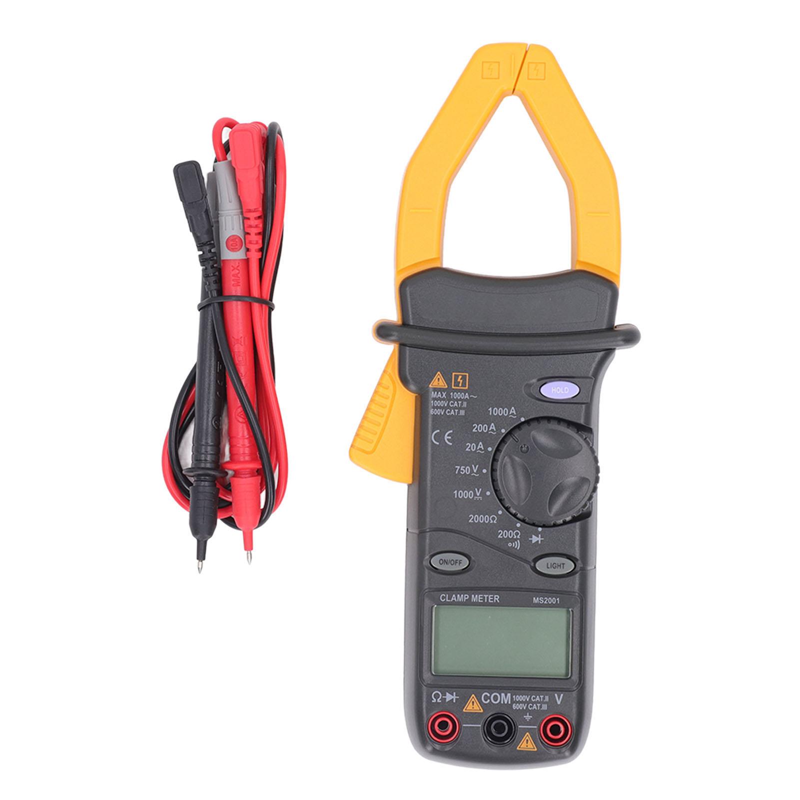 

Digital Clamp Meter High Accuracy Backlit LCD Display Multifunctional Multimeter for Current