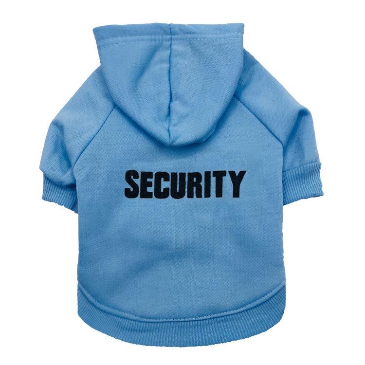 Dog & Cat Fleece Hoodie - Security Design for Autumn/Winter