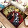 Anime Fullmetal Alchemist Kreslený Oblastní Koberec, Koberec pro Obývací Pokoj Ložnici Pohovku Rohožka Dekorace, Dětská Protiskluzová Podložka na Podlahu