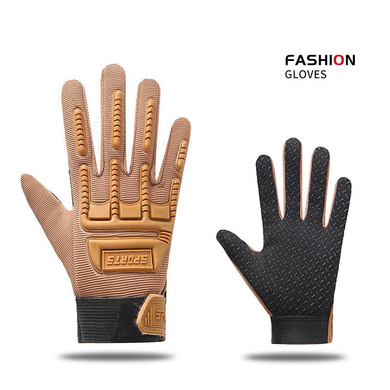 Gants Tactiques pour Enfants Protection des Phalanges pour Vélo Gants à Doigts Complets Garçons Filles Antidérapants Escalade d'Enfants Gants Camouflage Qualité Professionnelle L