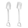 1Pcs Shovel Spoons Stainless Steel TeaSpoons Coffee Ice Cream Dessert Tableware Scoop Kitchen Accessories