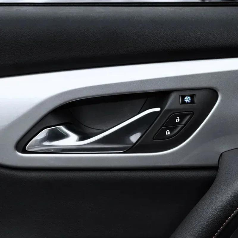 10Pcs VW Logo Emblem Stickers Car Interior Decorative Decals For Volkswagen Polo Arteon Tiguan Golf Touareg GTI Amarok Passat CC
