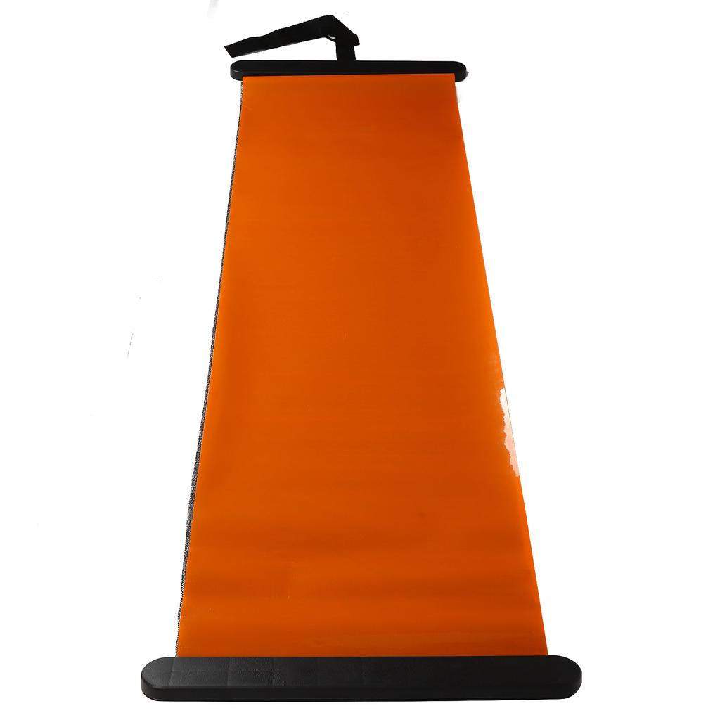 Yoga Fitness Sliding Mat with End Stops Multifunctional Quiet Sports Slide Mat for Body Shaping Orange