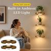 Built-in LED Lights LED Light Shelf Wall Mounted Display Rack Storage Shelf  Bedroom Decor