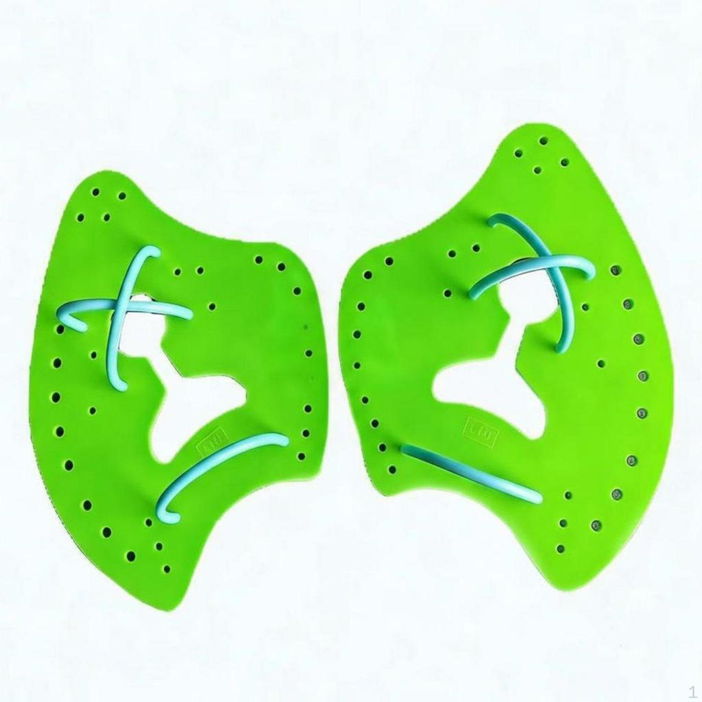 2 Pieces Axe Shaped Swim Paddles Improve Arm Strength Ergonomic Design Stroke Correction