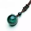 Fashion Wonderful Transfer Top for Lovers Lucky Black Crystal Rainbow Ball Obsidian Pendant Eye