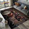 3D Music Instruments Drum Kit Drum Set Carpet Rug for Living Room Bedroom Home Sofa Decoration,Kids Area Rug Non-slip Floor Mat