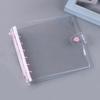 Waterproof Ledger Soft Cover Book A7/A6 Binder Clear A6 Budget Binder Soft Notebook Transparent Shell Office Supplies