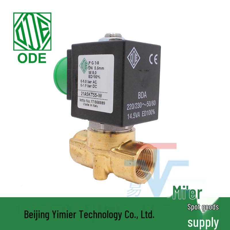 Italy Ode Solenoid Valve 21A5KT55 220V DN10 Two-Way Zero Pressure Start Normally Closed.