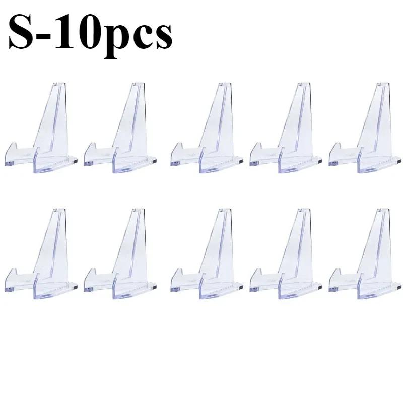 10pcs Acrylic Stands Coin Display Stand Holders Easel Commemorative Coin Mini Stand Badge Medals Display Stand Rack