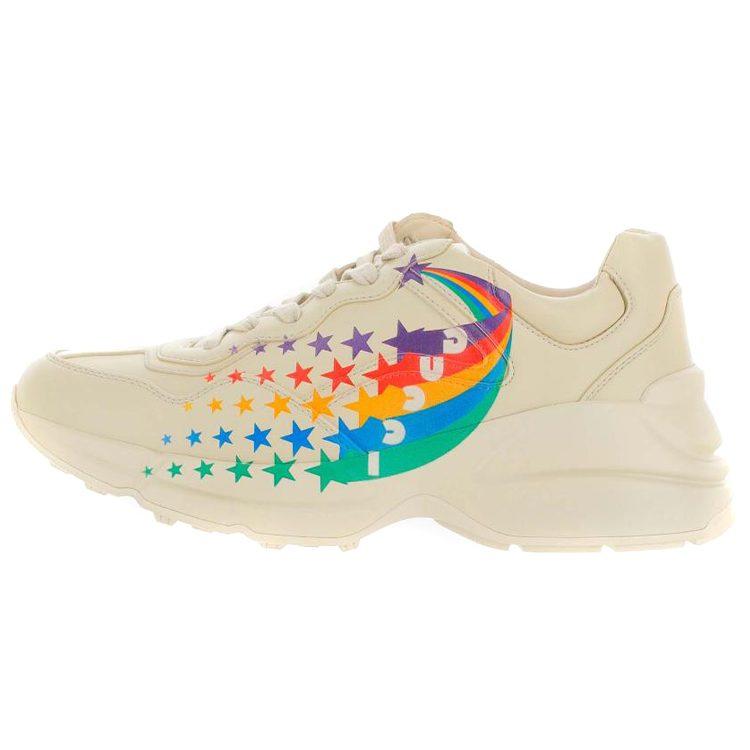 Gucci Rhyton Low Top Chunky Sneakers Women's White Multicolor 660062 2SH00 9522