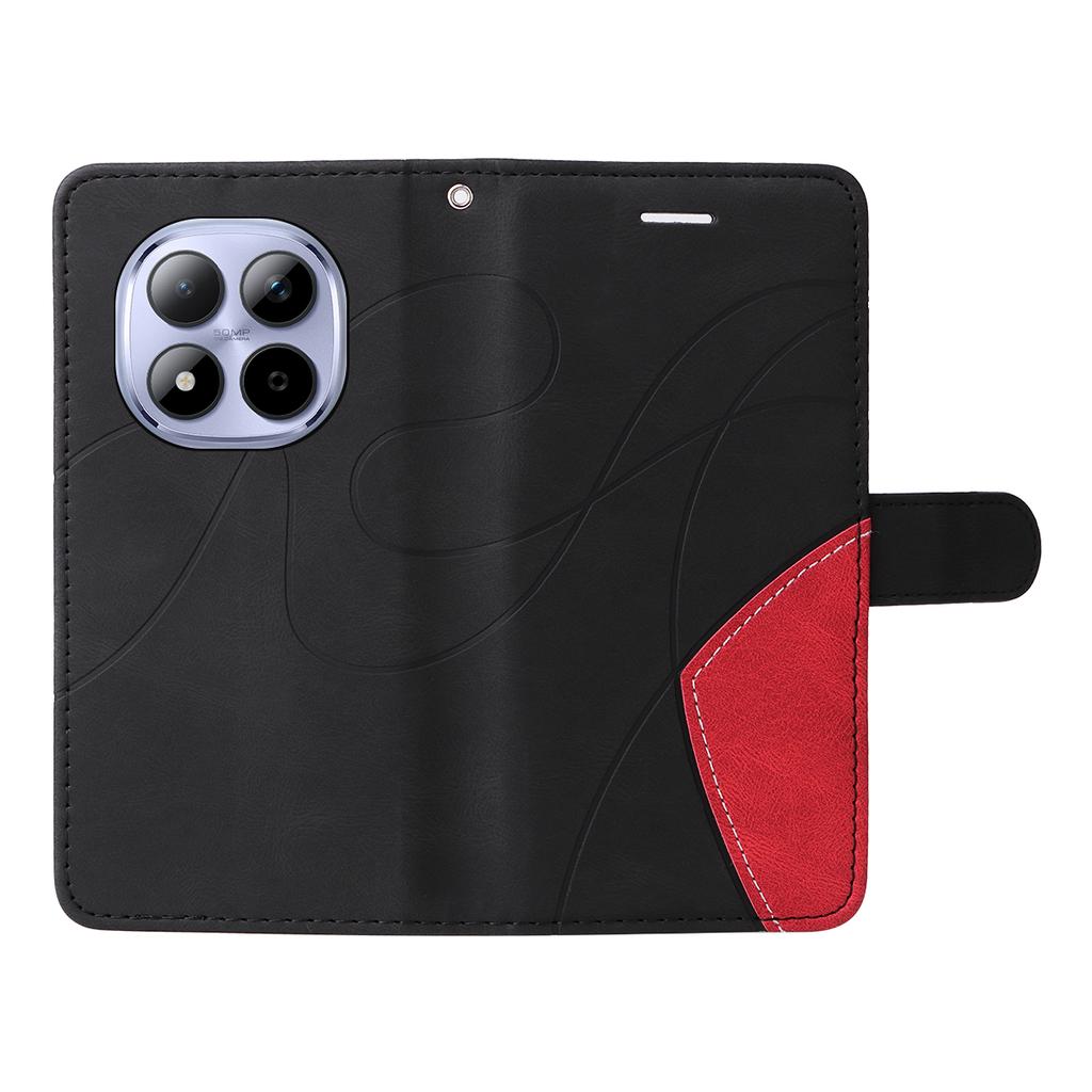 For Xiaomi Redmi Note 15 Pro 5G (Global) Leather Phone Case Stand Wallet with Bi-colour Splicing Design