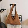 Retro Suede Rivet Shoulder Bags PU Leather Work Purses Large Tote Handbag Slouchy Locomotive for Women Travel Winter Fall