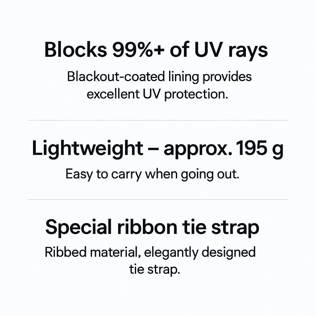 UV-Detecting Blackout Umbrella - 52cm Pink