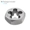 CoCud Hex Re-cutting Die, M12 x 1.5 Pitch, with 5 Tip Holes, Carbon Steel Cylindrical Pipe Threading Tool - (Application: Thread Repair)