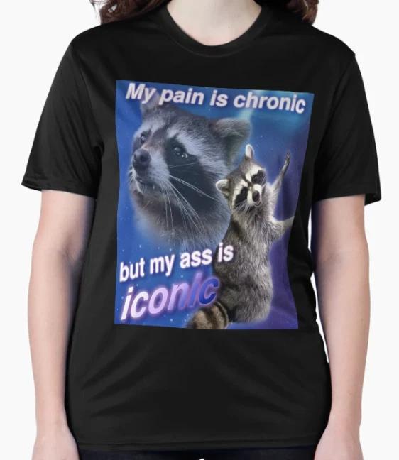 My Pain is Chronic but my A is Iconic Active T-Shirt L