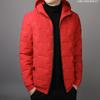 Autumn and Winter Men's Hooded Down Cotton-padded Jacket Solid Color Trendy Casual New Thermal Cotton-padded Top Youth Versatile