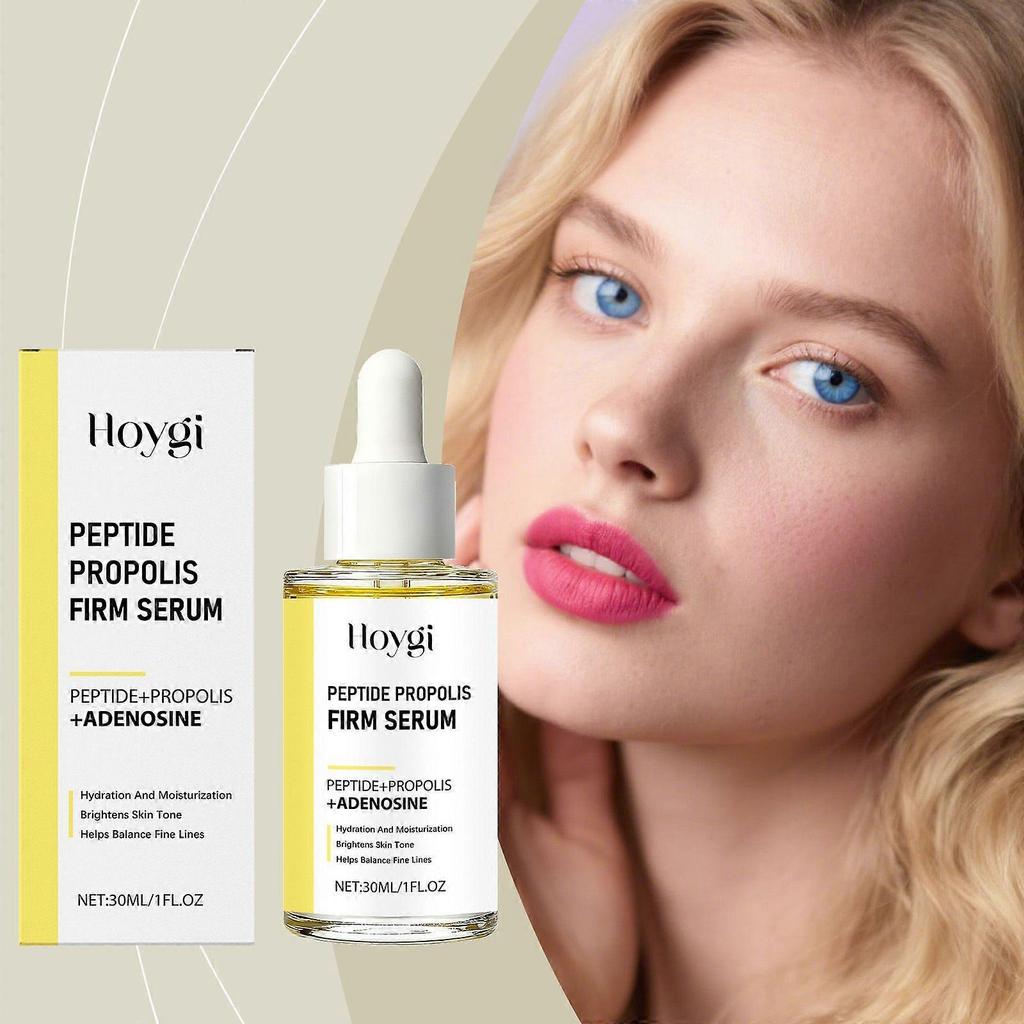 Siero Peptide Propoli, Siero Viso Idratante & Rinnovamento Rughe per Donne Anti Invecchiamento, Idratante & Anti Rughe per Viso, Aumenta l'Elasticità della Pelle, Per Al