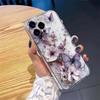 Creative Butterfly Flower Pattern Phone Case For iPhone 11 12 13 14 15 16 17 Pro Max XS X XR 7 8 Plus 16e Transparent Soft Cover