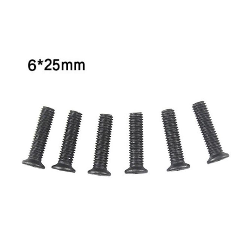 6/10Pcs Fixing Screw M5/M6 22mm/25mm Left Hand Thread For UNF Drill Chuck Shank Adapter Power Tool Replacement Accessories