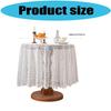 Stylish Floral Lace Round Tablecloth Table Cover Stains Resistant Fabric Multipurpose Use For Kitchen Office Wedding