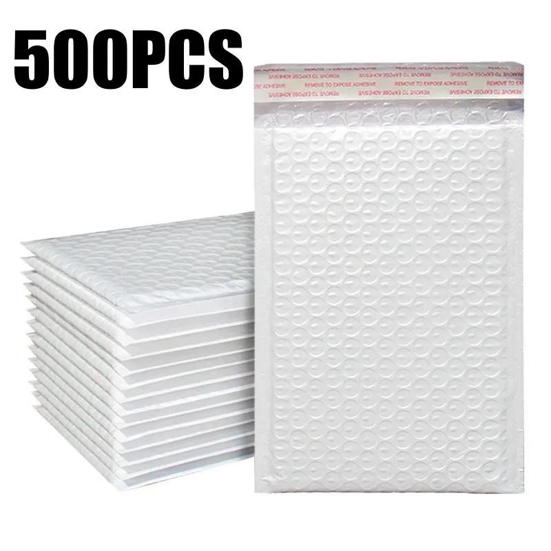500 PCS White Foam Envelope Bags Self Seal Mailers Padded Shipping Envelopes With Bubble Mailing Bag Shipping Packages Bag