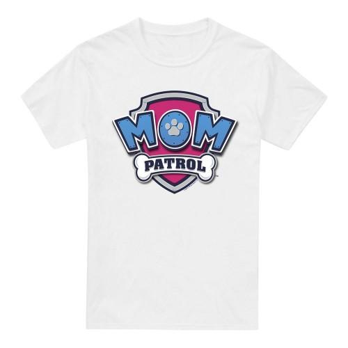 Paw Patrol Mens Mom Patrol Badge Mothers Day T-Shirt