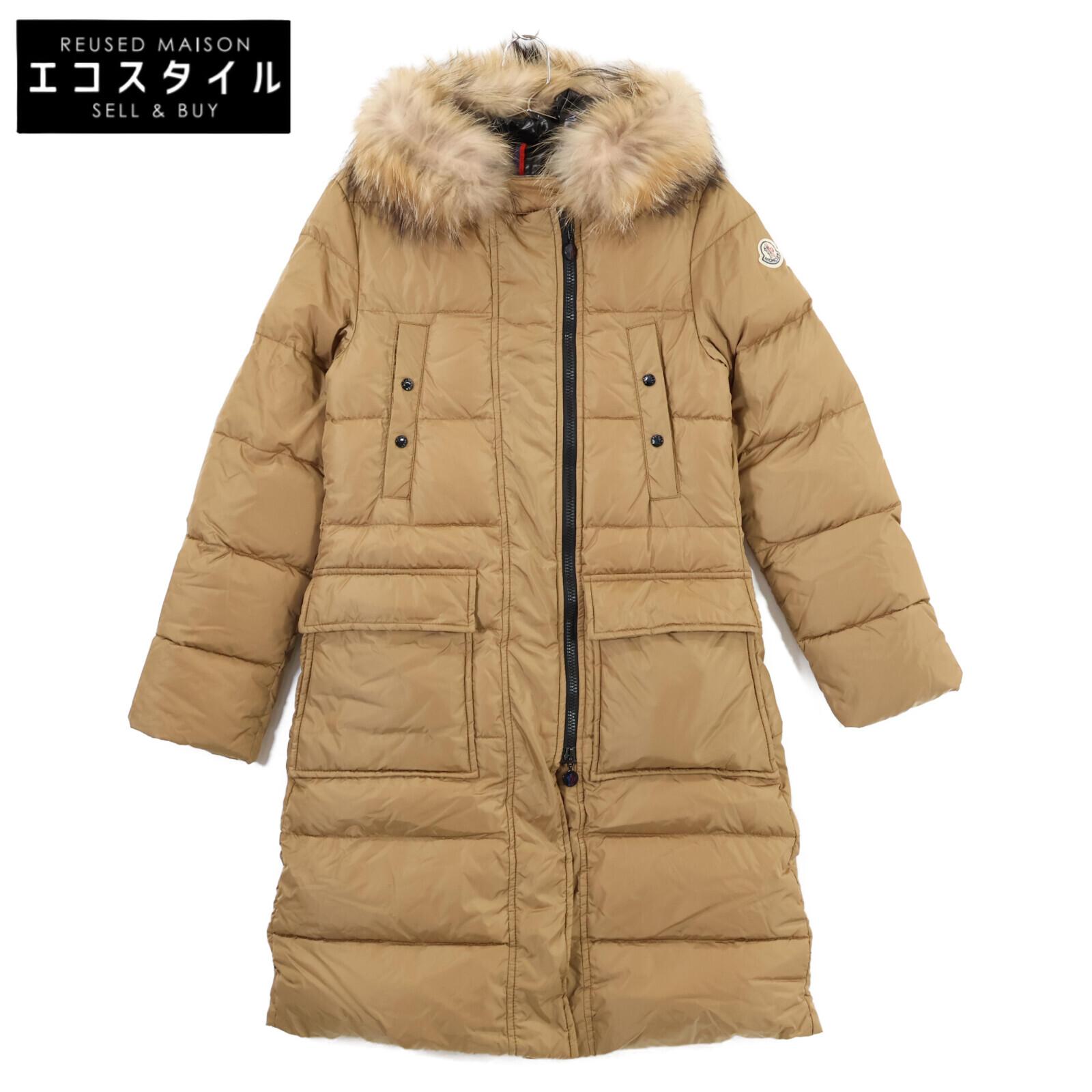 

MONCLER [Good condition/domestic regular] MELINA down hoodie with fur coat O BrownUsed