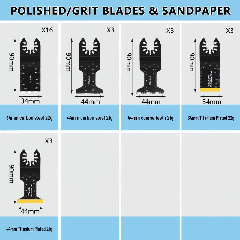 28-Piece Universal Reciprocating Saw Blade Set - Bestseller Woodworking Power Tool Accessory