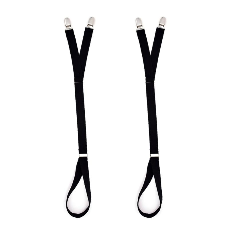 Elastic Shirt Stays Shirt Holder Fixing Belt for Women Men Adjustable Invisible Shirt Garter Shirt Suspenders for Office 1