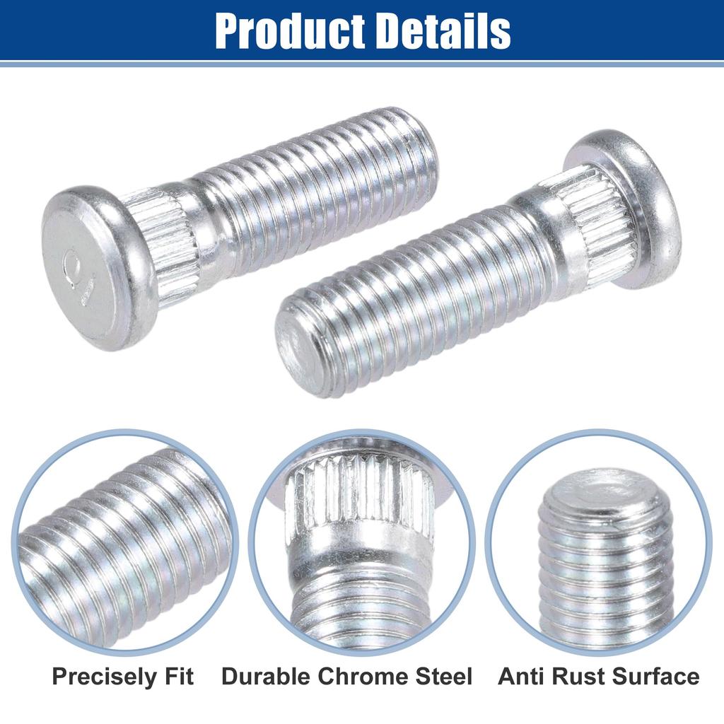 ACROPIX M12x1.5 Front or Rear Wheel Lug Studs Fits Honda Accord 1982-2021 Acura Fits EL 1997-2005 # 9094202067 10pcs